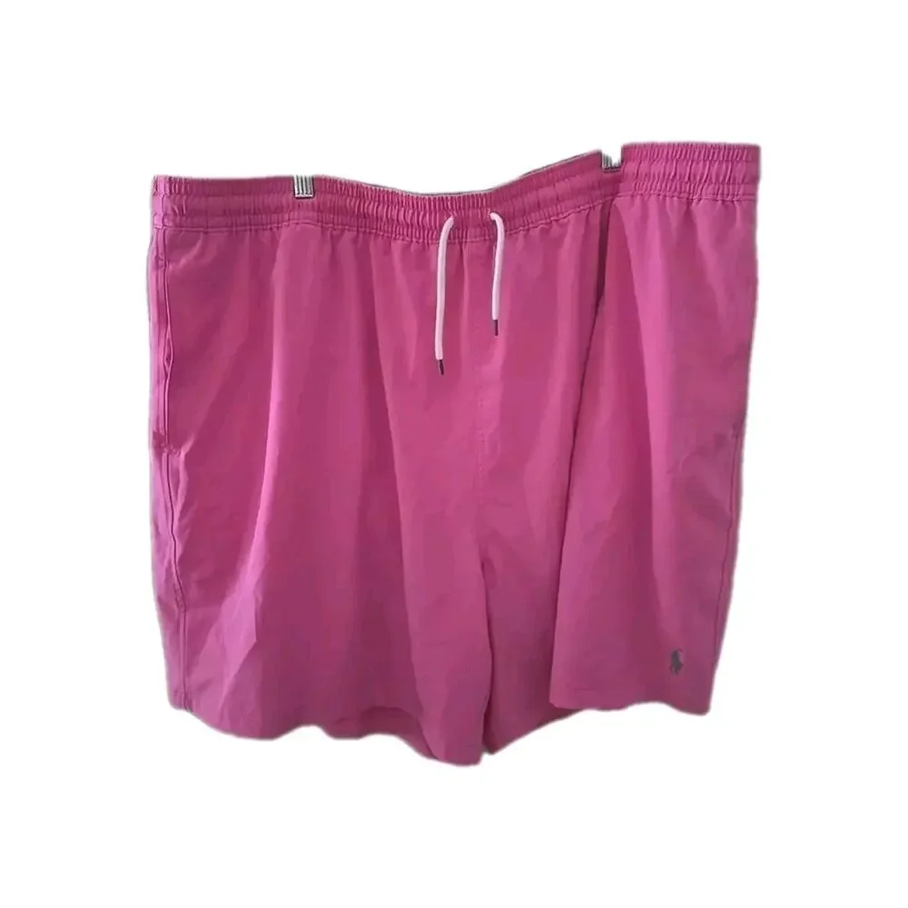 Polo Ralph Lauren Traveler‎ Pink Drawstring Swim Trunks Shorts Men's Size 4XB